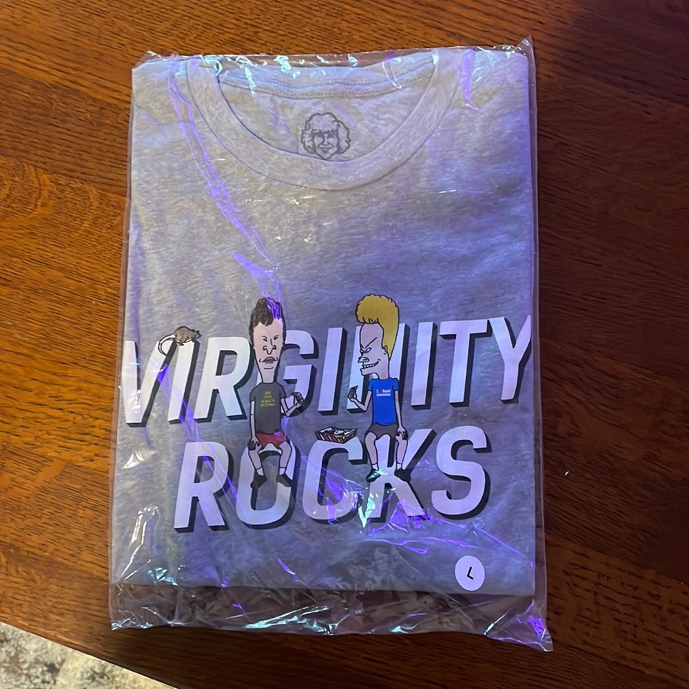 Virginity Rocks. Beavis and Butthead. Extremely Rare. Size Large.